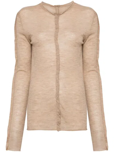 Uma Wang Cashmere Cardigan In Nude & Neutrals