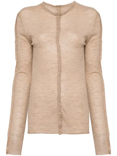 Uma Wang Cashmere Cardigan In Nude & Neutrals