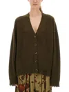 Uma Wang Cashmere Cardigan With Buttons In Multi