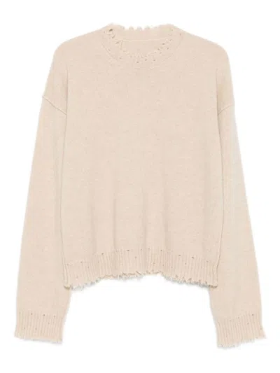 Uma Wang Cashmere Crewneck Jumper In Neutral