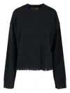 Uma Wang Cashmere Crewneck Jumper In Blue