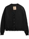 Uma Wang Cashmere Oversized Cardigan In Black