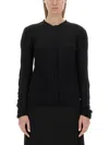Uma Wang Vertical-seamed Cashmere Jumper In Black