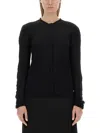 Uma Wang Vertical-seamed Cashmere Jumper In Black