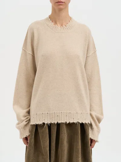 Uma Wang Cashmere Sweater Crew Neck In Neutral