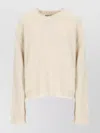 Uma Wang Beige Cashmere Sweater With Ribbed Detailing In Neutral