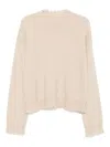 Uma Wang Beige Cashmere Sweater With Distressed Details In Neutral