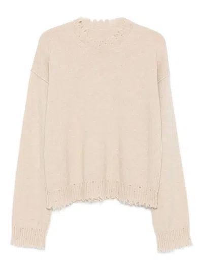 UMA WANG UMA WANG CASHMERE SWEATER WITH FRINGED HEM