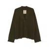 Uma Wang Loose-fitting Cashmere Cardigan With Front Buttons In Green
