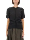 Uma Wang Short Sleeved Knitted Top In Black