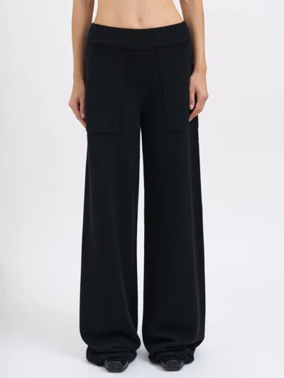 Uma Wang Cashmere Trousers In Black