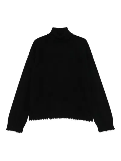Uma Wang Cashmere Turtle-neck Jumper In Black