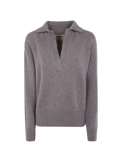 Uma Wang Cashmere V-neck Sweater In Animal Print