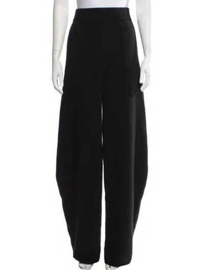 Pre-owned Uma Wang Cashmere Wide Leg Pants W/ Tags In Black