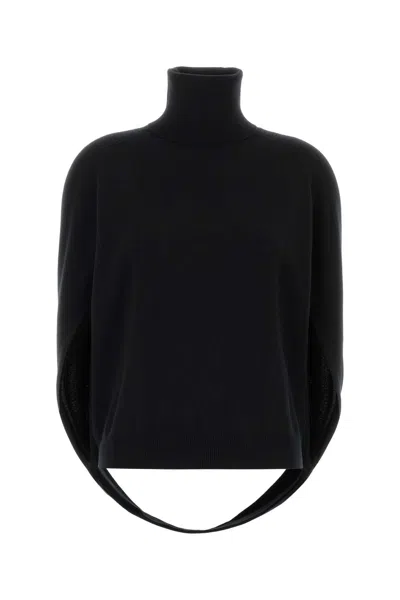Uma Wang Cashmere Wrap Sweater For Women In Blue