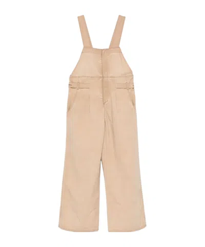 Uma Wang Casual Bib Pants In Nude