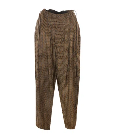 Uma Wang Casual Pants With Belt Loops In Brown