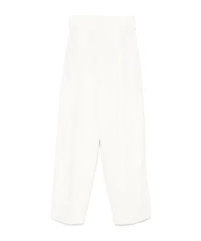 Uma Wang Casual Pants With Belt Loops In White
