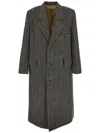 Uma Wang Man Coat Taupe Size M Virgin Wool In Brown