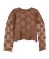 Uma Wang Checked Crewneck T-shirt In Pink
