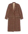 Uma Wang Checked Single-breasted Coat In Multi