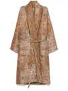 Uma Wang Long-sleeved Coat In Neutrals