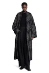 Uma Wang Cicero Coat In Black