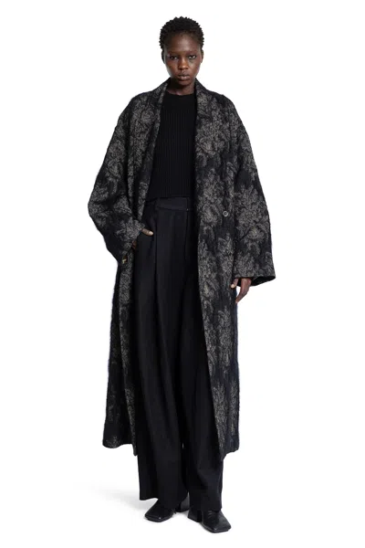 Uma Wang Cicero Coat In Black