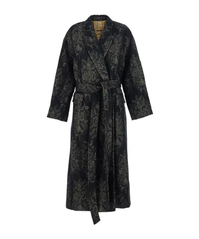 Uma Wang Cicero Coat In Black