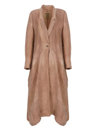 Uma Wang Cigna Coat In Pink