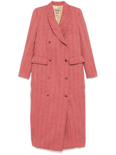 Uma Wang Cigna Coat In Red