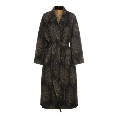 UMA WANG COATS BLACK/TAN