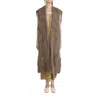 Uma Wang Long Coat In Mixed Wool In Brown