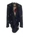 Uma Wang Colorblock Cardigan In Black