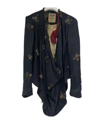 Uma Wang Colorblock Cardigan In Black