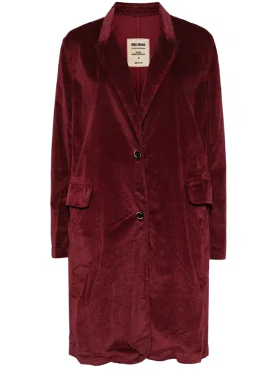Uma Wang Cotton Blend Single-breasted Blazer In Red