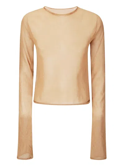 Uma Wang Cotton-blend T-shirt In Beige