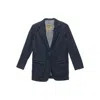 Uma Wang Button-fastening Denim Blazer In Blue