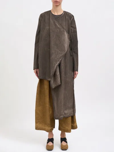 Uma Wang Cotton Kunto Jacket In Brown