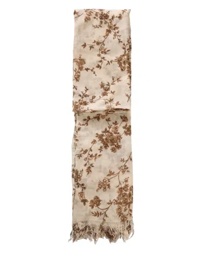 Uma Wang Cotton Scarf In Neutrals