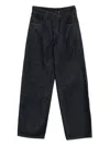 Uma Wang Patch-pocket Straight-leg Trousers In Blue