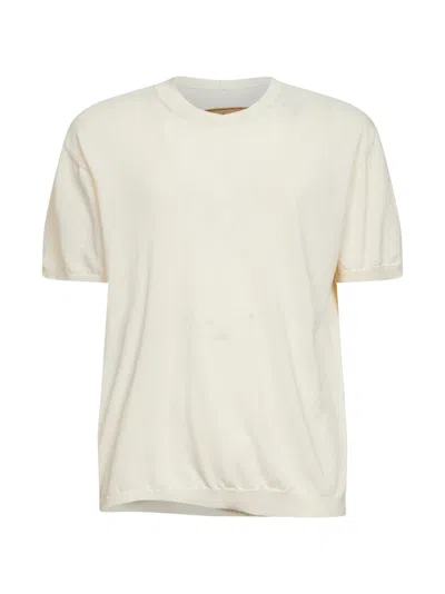 Uma Wang Cotton-silk Blend Crewneck Sweater In White