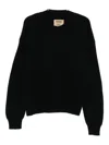 Uma Wang Crew Neck Sweater In Black