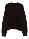 Uma Wang Long Sleeve Sweater In Brown