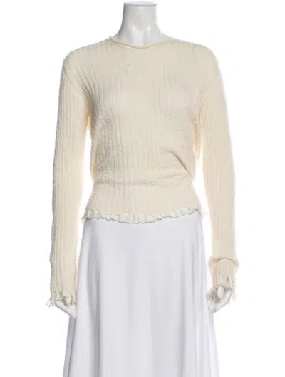Pre-owned Uma Wang Crew Neck Sweater In Neutral