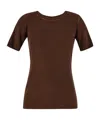 Uma Wang Crew Neck T-shirt In Brown