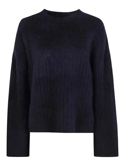 Uma Wang Crew Neck Top In Black