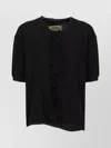 Uma Wang Crewneck Knitwear Fringe Detail In Black