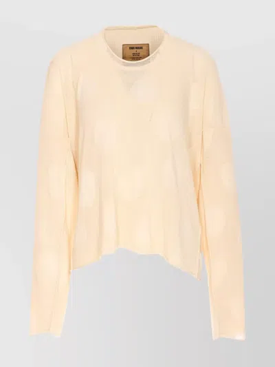 UMA WANG CREWNECK POLKA DOT LONG SLEEVE TOP