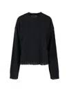 Uma Wang Cashmere Sweater With Bangs In Black